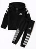 Boys Winter Tracksuit Black with Iconic Adidas Style