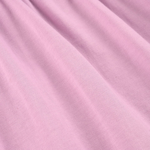 Terry Knitted / Pink Jersey Frock