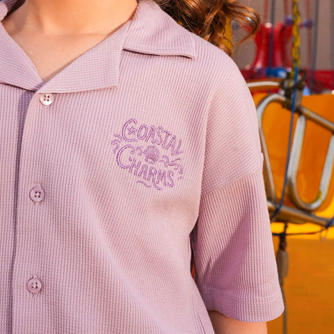 Girls' Purple Thermal 2-Piece Suit