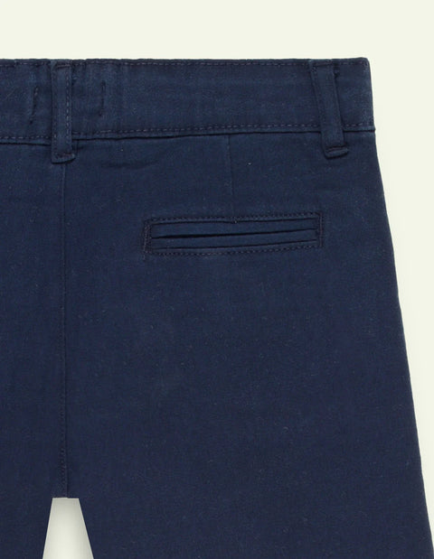 Boys Cotton Twill Chino Shorts (Casual Collection) - Navy