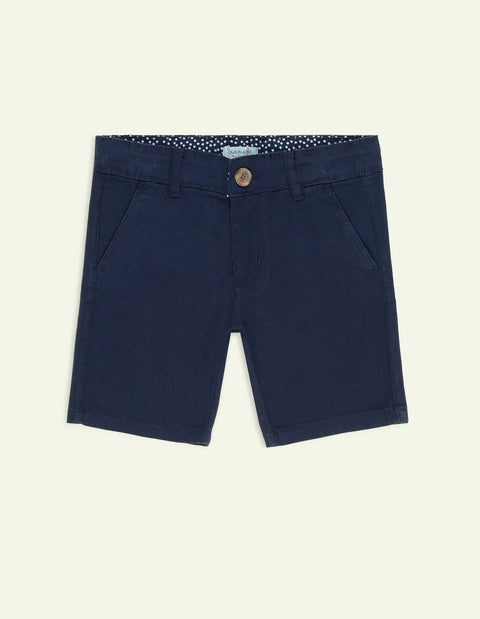Boys Cotton Twill Chino Shorts (Casual Collection) - Navy