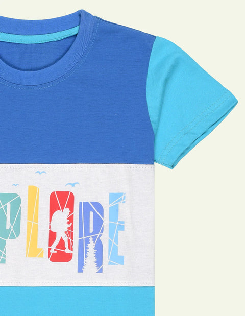 Boys Printed Jersey Explorer T-Shirt ( 1 Piece)