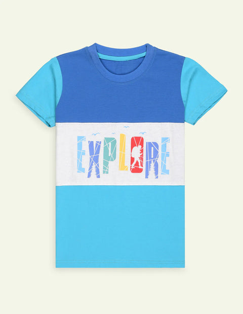 Boys Printed Jersey Explorer T-Shirt ( 1 Piece)
