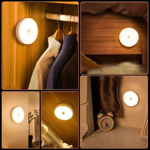 Smart Motion Sensor Night Light Auto On/Off LED Lamp for Home