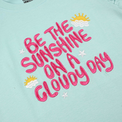Blue Casual T-Shirt – Be The Sunshine