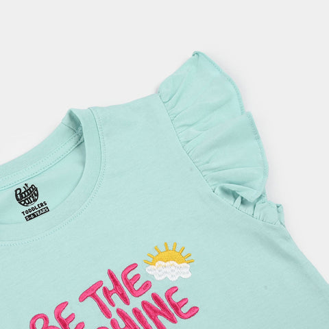 Blue Casual T-Shirt – Be The Sunshine